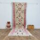 Berber hallway rug pink 290 X 90 CM