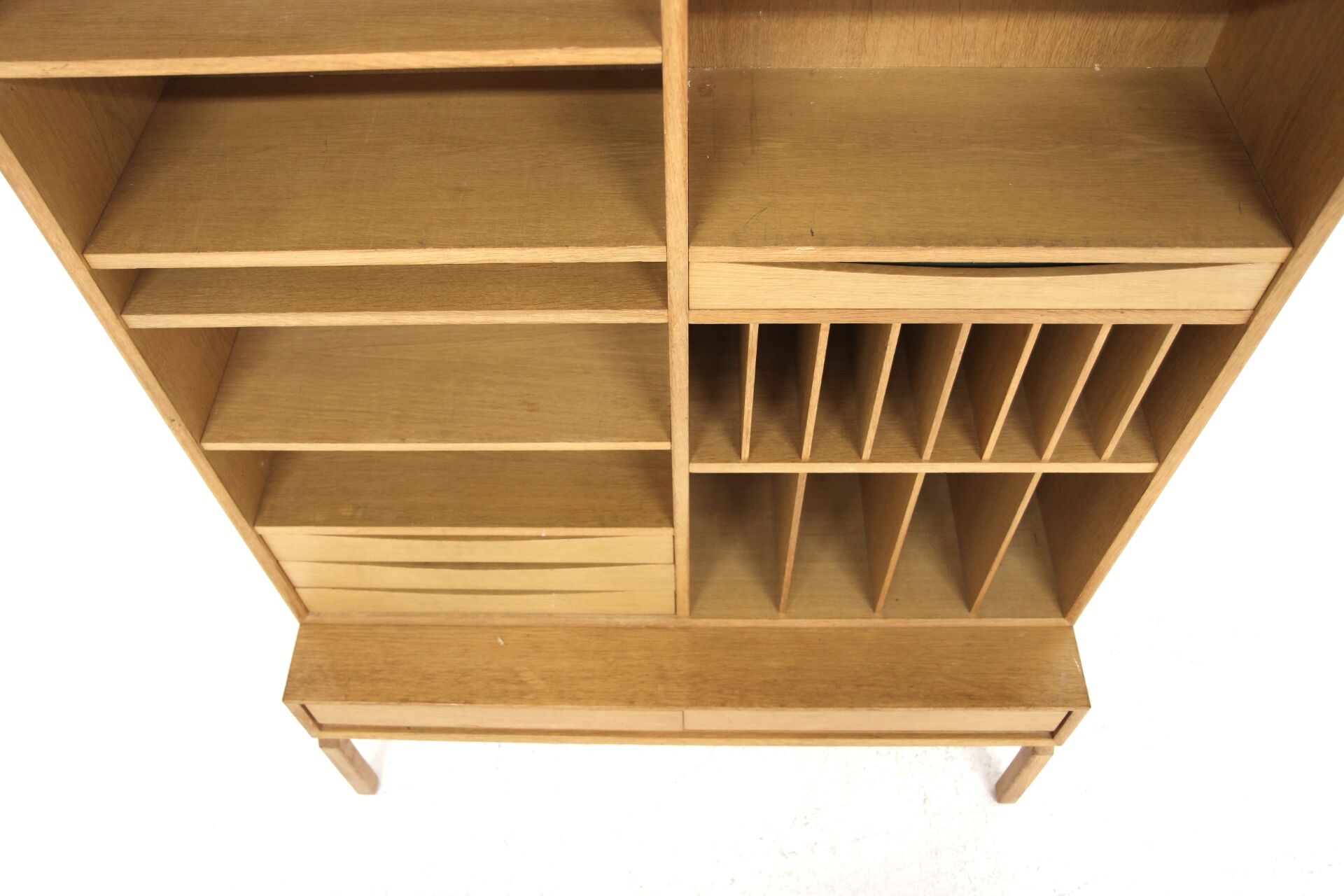Scandinavian oak bookcase, Marian Grabinski, Möbel-Ikea, Sweden, 1960
