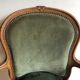 Fauteuil bergère vert style Louis XV