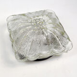 1970s modern glass plafond HP Leuchten, Germany