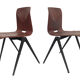 Vintage set of four Galvanitas S22 school chairs in the Netherlands