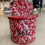 Salt box enamelled sheet metal