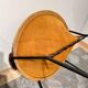 Ensemble de fauteuils lounge en cuir suédé jaune attribués à Hans Olsen, Danemark, années 1960.