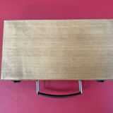 Old wooden briefcase