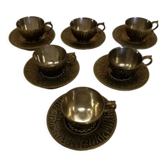 Coffee cups / brass tea