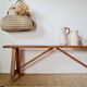 Old wooden farm bench L140