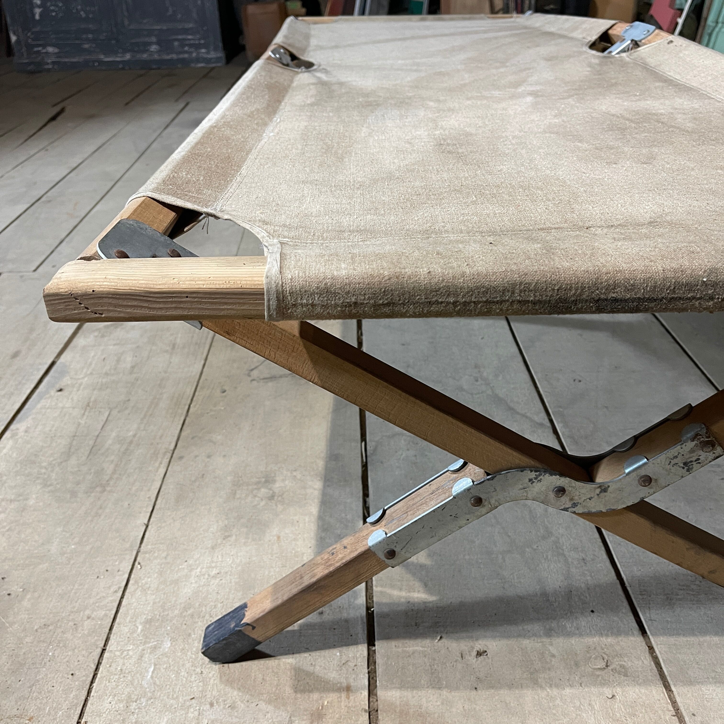 Old camp bed