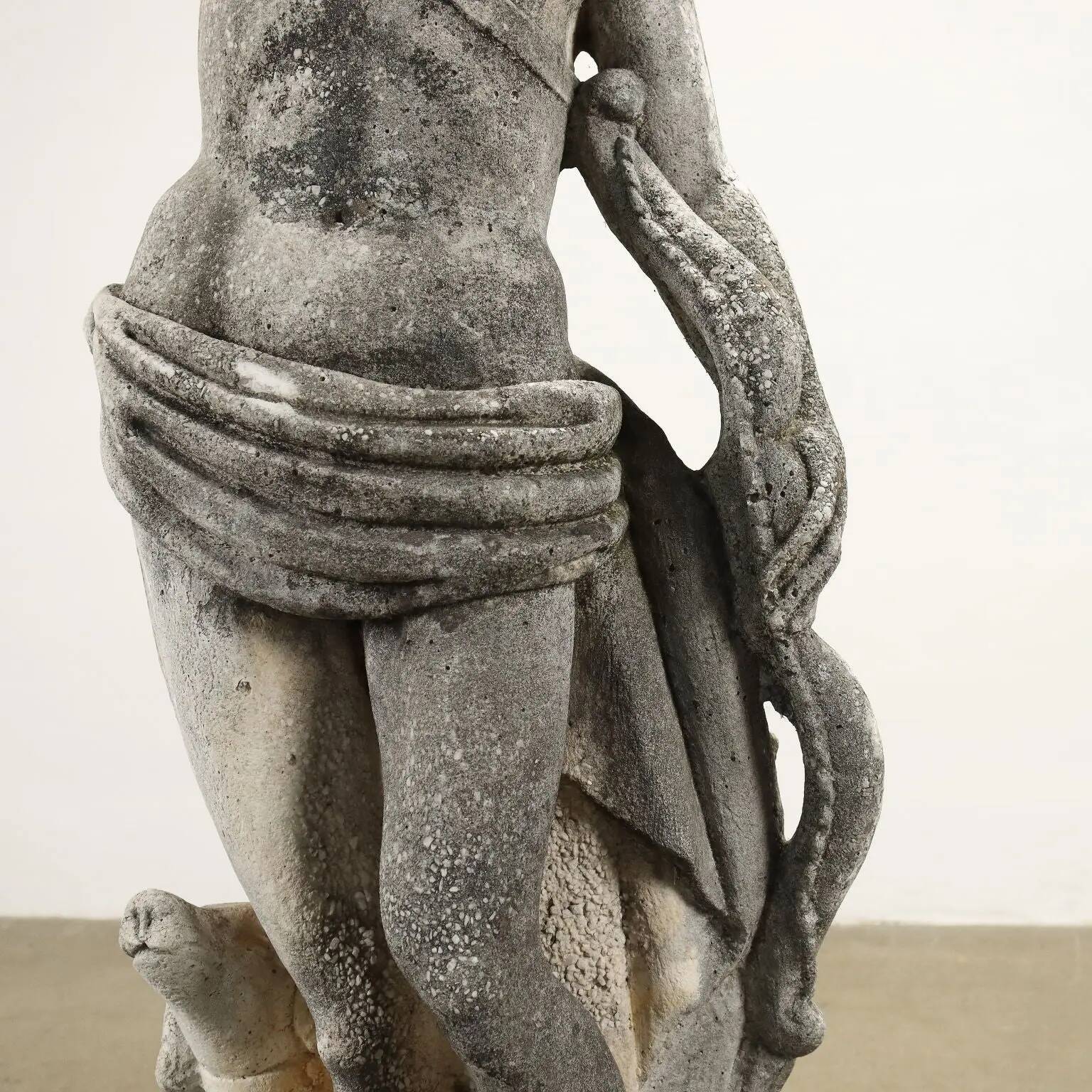 Ancient garden sculpture in terracotta Apollo Italy 20th Century