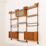 Ergo three bay wall unit by John Texmon, Norway 1960s.