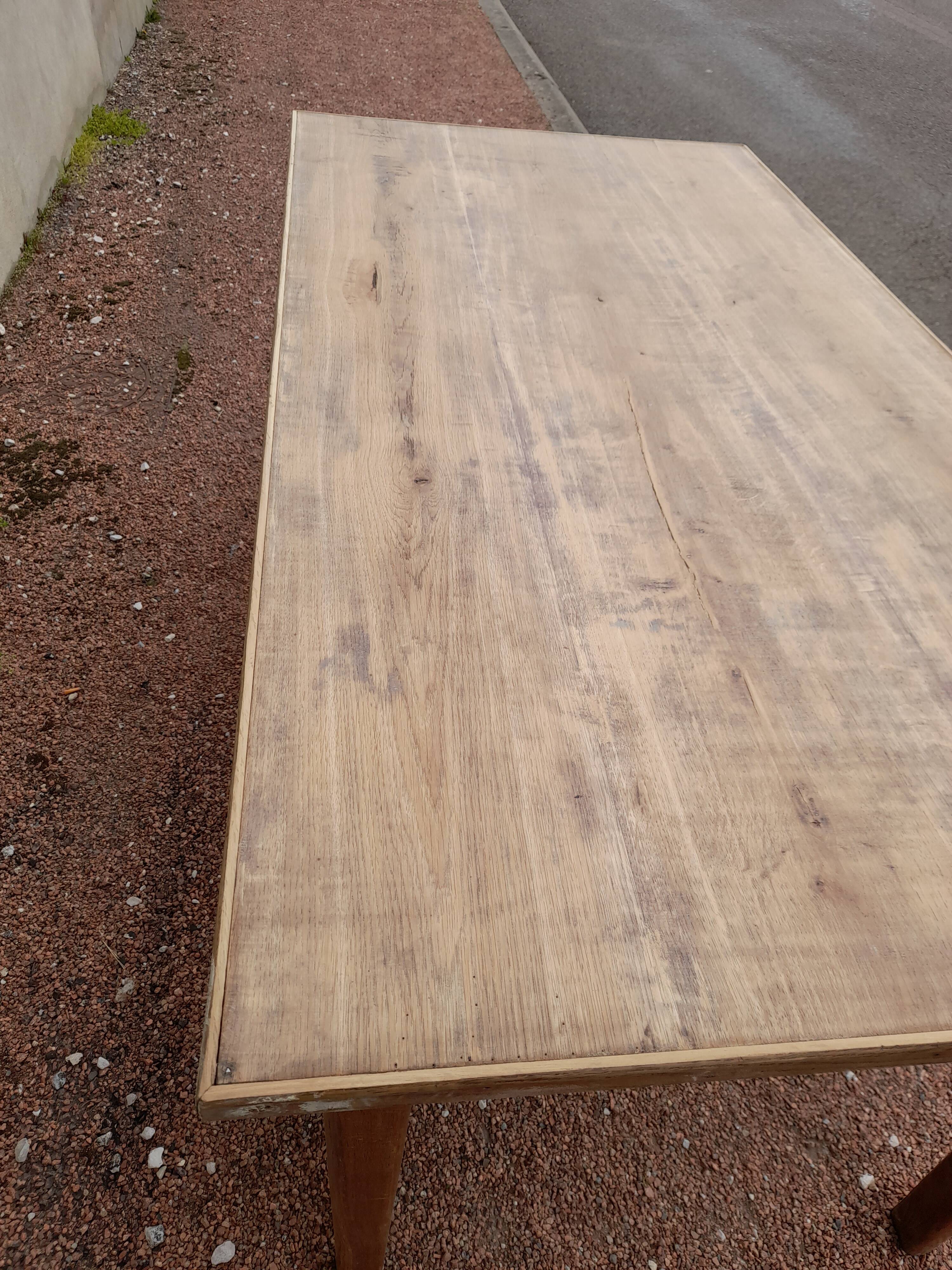 Old oak farm table - 1m62