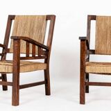 Pair of Francis Jourdain armchairs 1925
