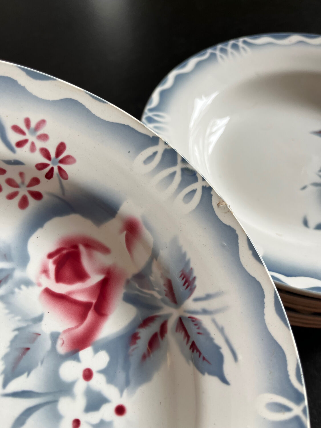 12 plates Digoin Sarreguemines Olga