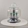 Italian Space Age Table Lamp with Effervescent Bubble Glass, 1970's