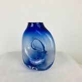 Vase verre soufflé signé Jon Slatcher 1993