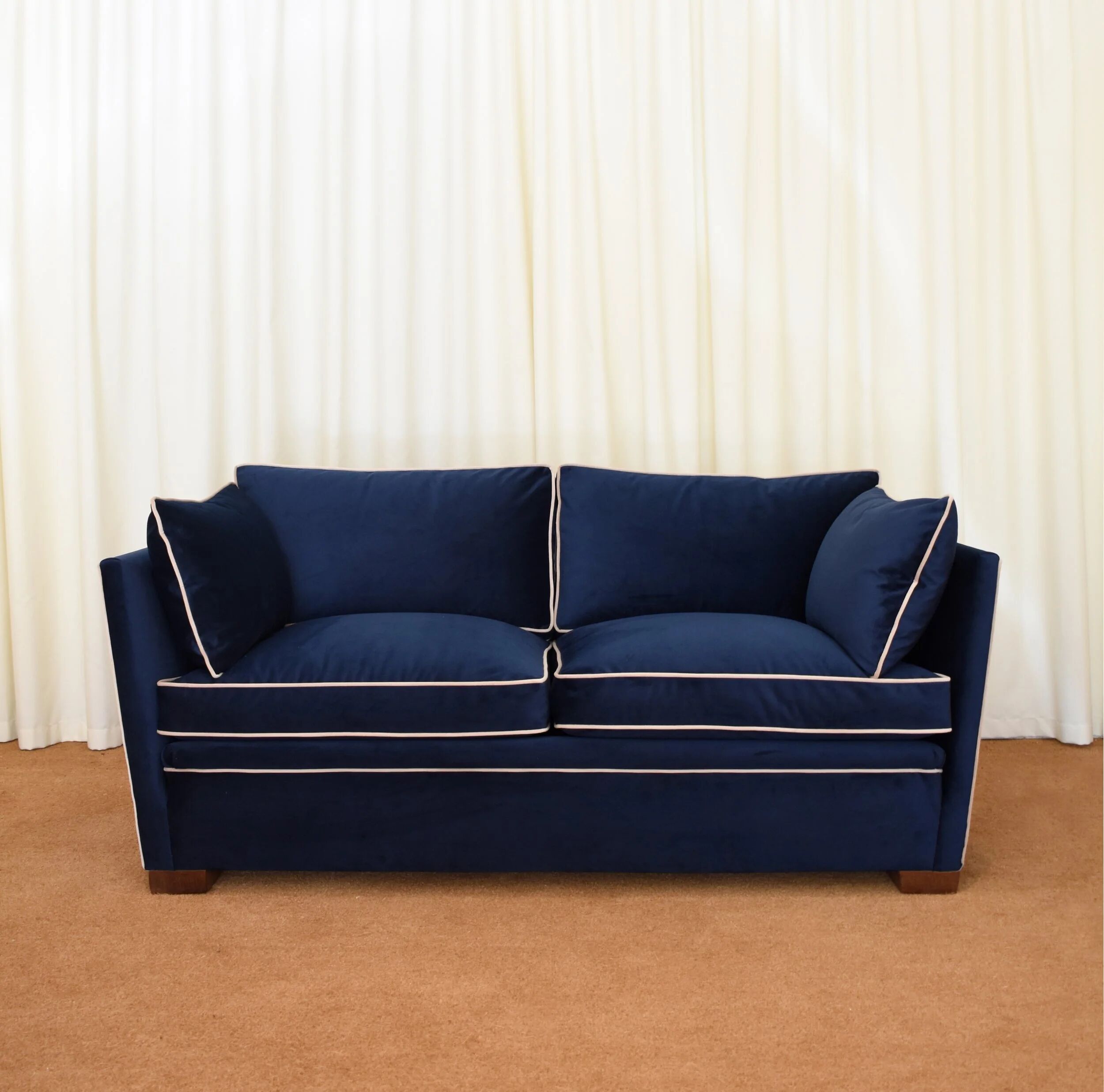 Canapé ancien bleu, Portugal 1980