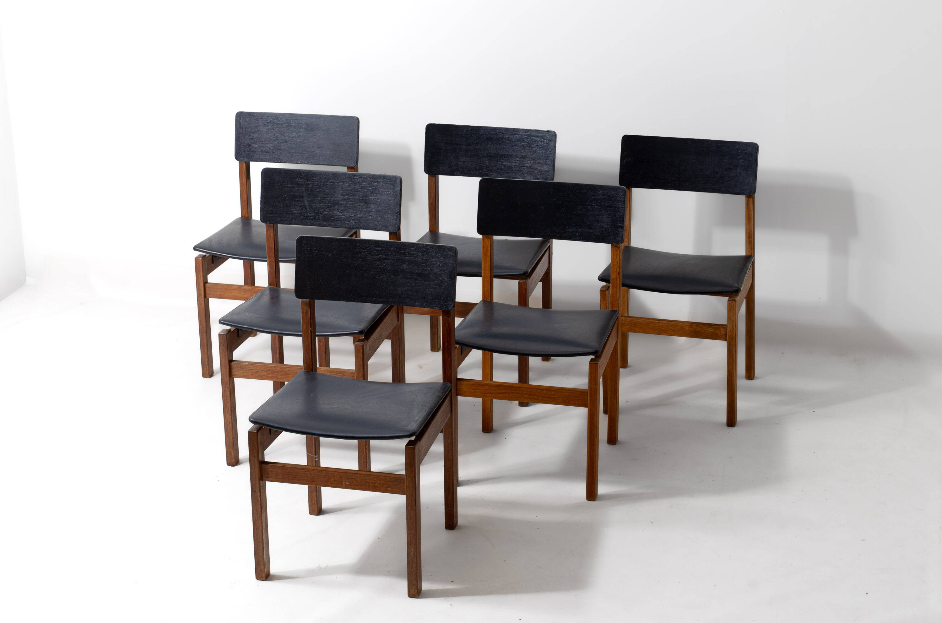 Mid-century set of 'Abstracta' chairs by De Jos de Mey