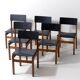 Mid-century set of 'Abstracta' chairs by De Jos de Mey