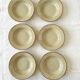 Set of 6 vintage soup plates speckled stoneware Tulowice Poland