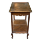 Louis XV side table with 2 drawers in solid wood from the 19th century