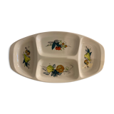 Plat compartimenté apéritif faïence multicolore Septfontaines Villeroy et Boch