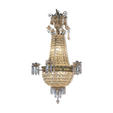 Beautiful antique French "Sac a Perle" chandelier