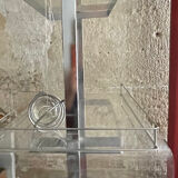 Metal and plexiglass shelf