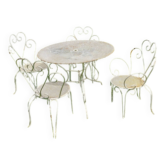 Wrought iron garden furniture circa 1950