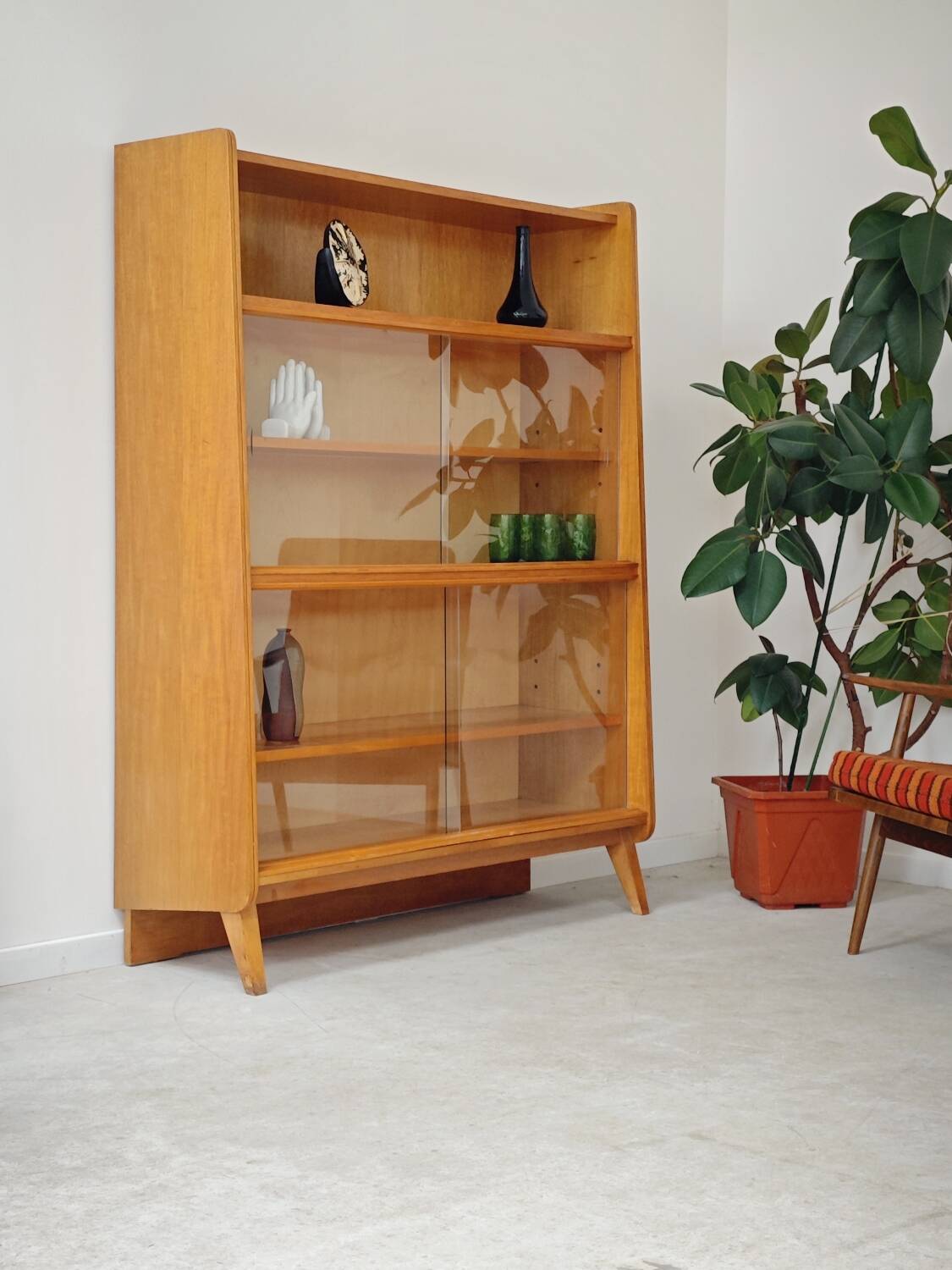 Bookcase / Showcase by Frantisek Jirak for Tatra Pravenec 1960