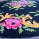 Vintage round wool rug, 150cm, 1970s