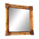 Woven bamboo mirror in natural tone