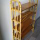 Rattan and wood shelf