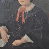 Oil on canvas portrait of a woman