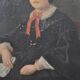 Huile sur toile portrait de femme