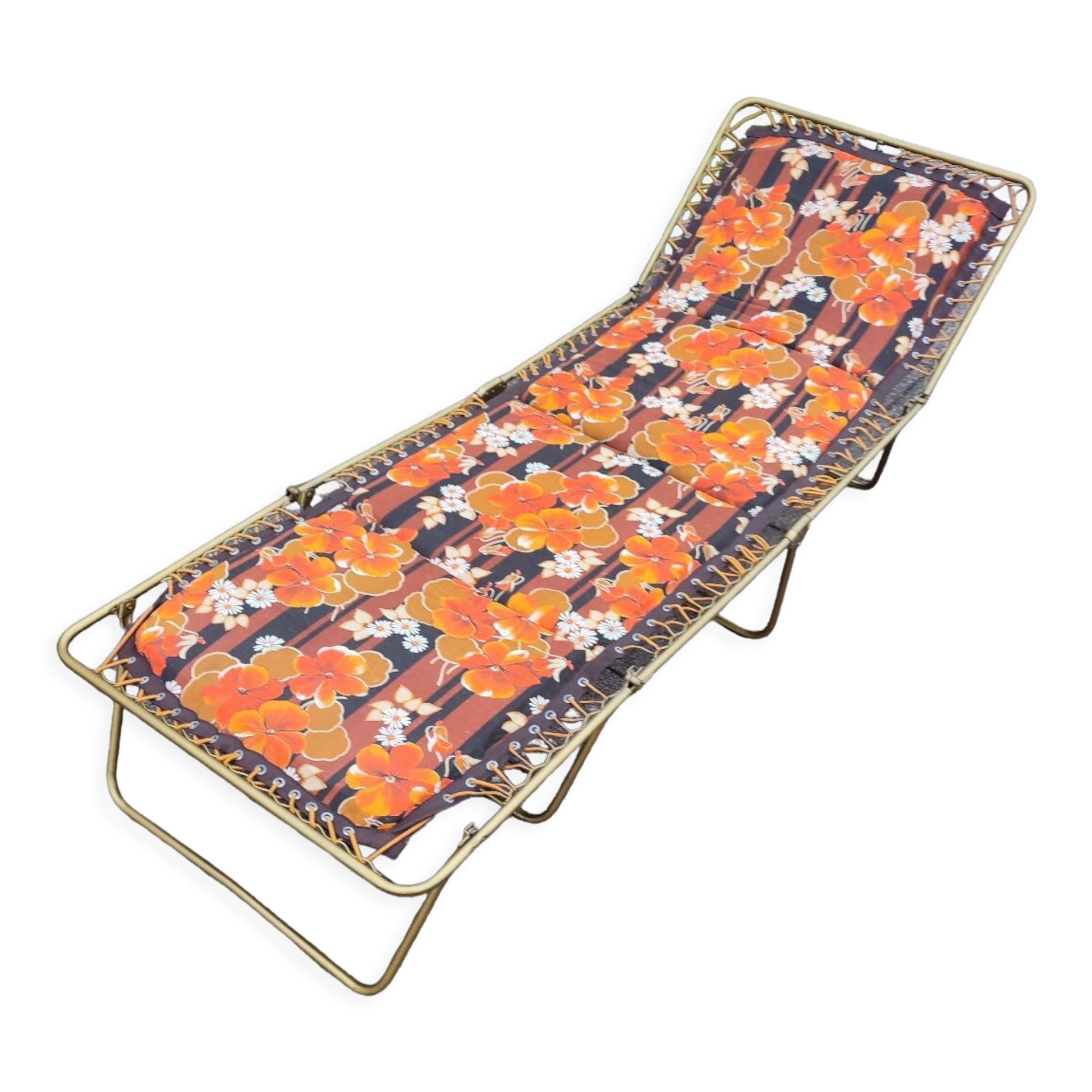 Transat chaise lit vintage Lafuma