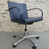 Office armchair by Carlo Bartoli for Matteo Grassi in leather