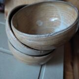 Set of 3 bowls in artisanal sandstone