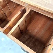 Craftsman's cabinet with 24 drawers in solid pine, 1950s.