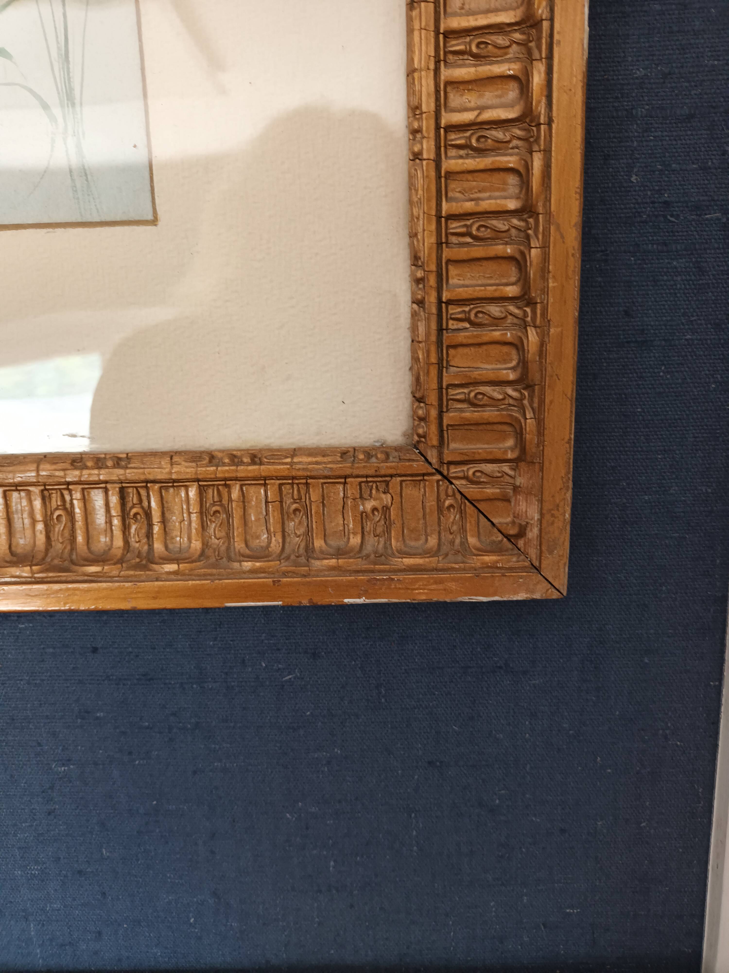 Pastel landscape signed ambroise 1914