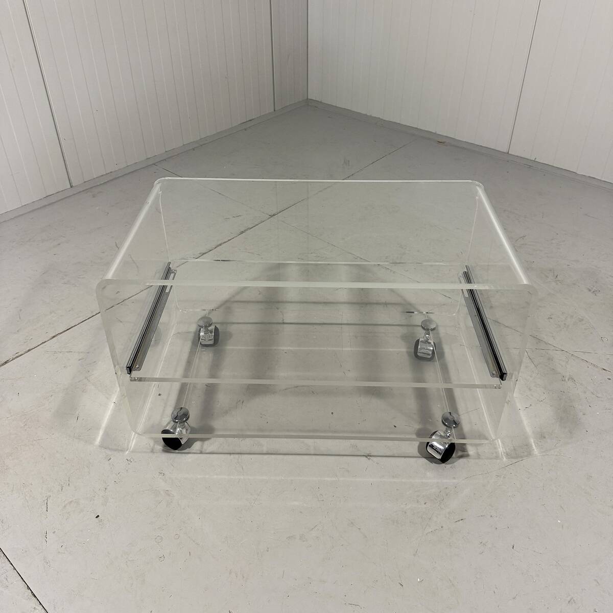 Plexiglass audio rack trolley 1960-70’s