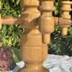 Vintage Scandinavian Candle Holder in Natural Wood, 60s Design - 7 Candles