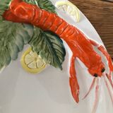 Plat de service barbotine