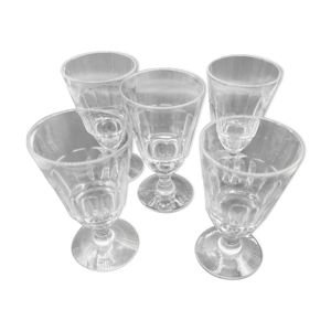 Lot 5 verres à absinthe modèle