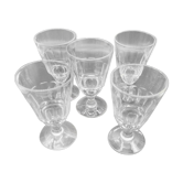 Lot 5 absinthe glasses model Pontarlier
