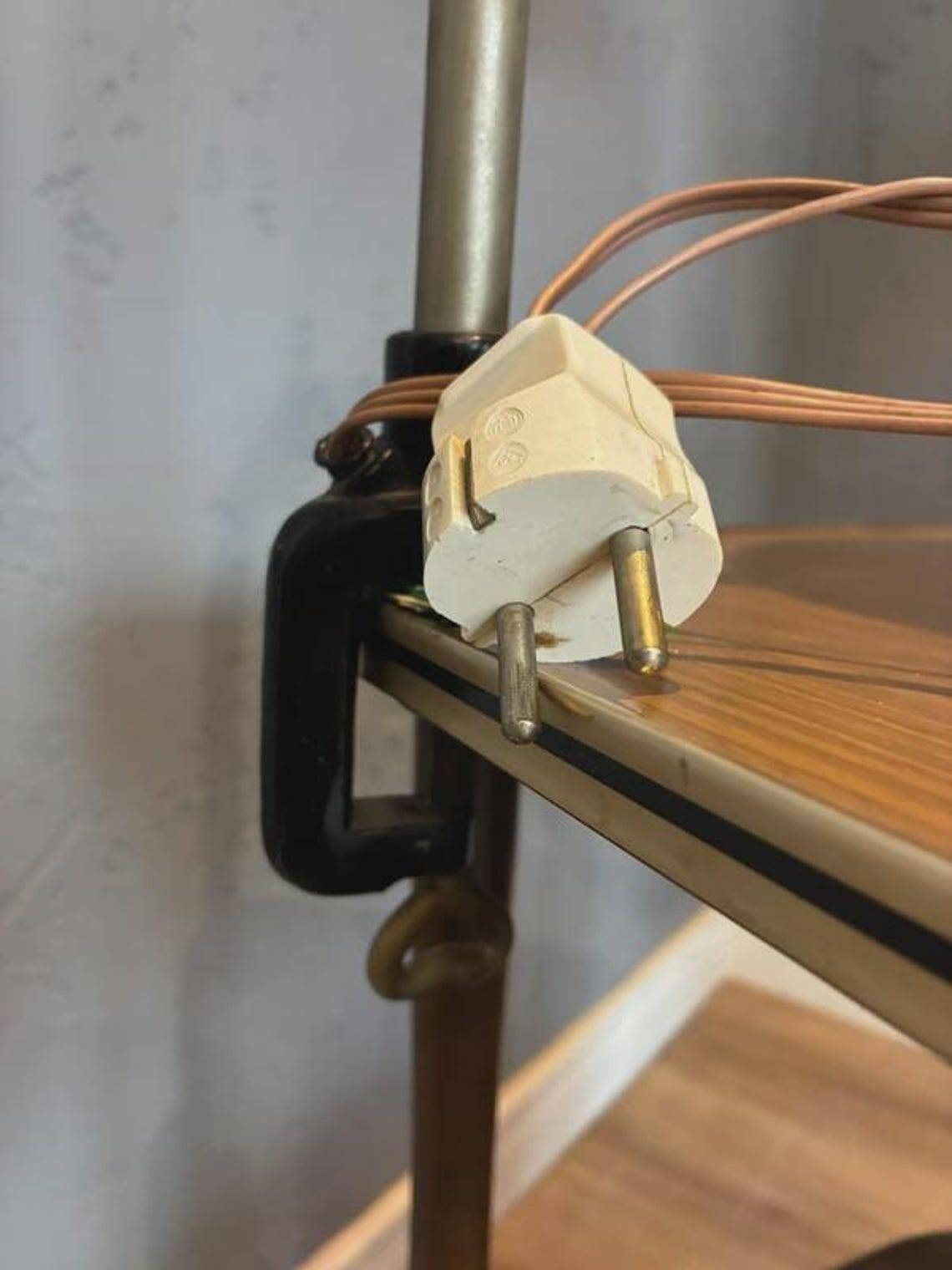 Kaiser Idell 6740 desk lamp by Christian Dell, black, Germany, 1950s