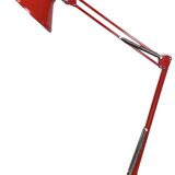 Vintage Italian Red Architect Table Lamp, 1970s