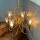 Vintage crystal pendant chandelier