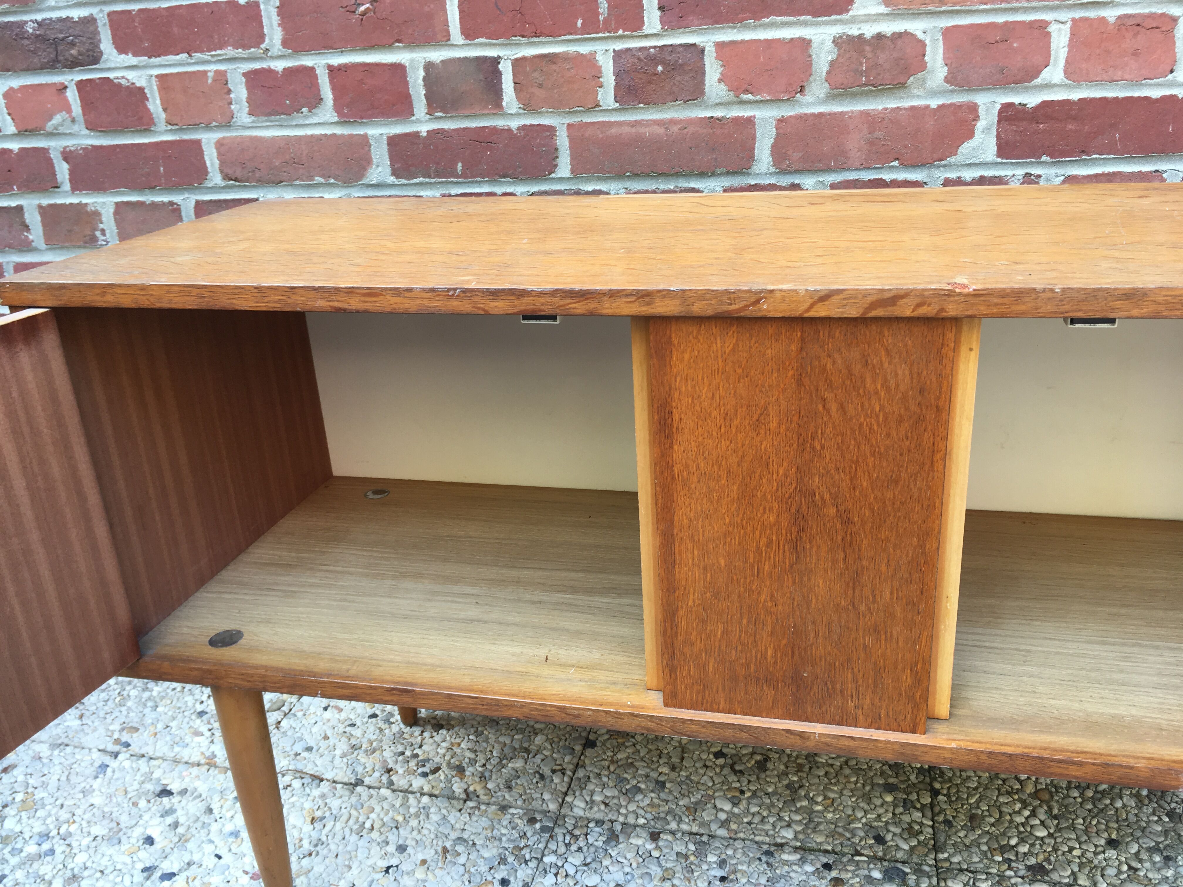 Plaid feet sideboard