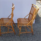 Pair of rattan chairs