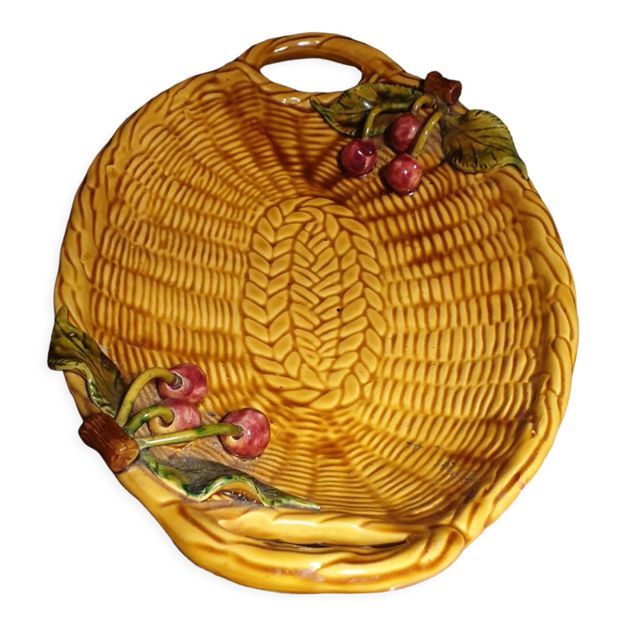 Plat barbotine Vallauris