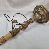 Pied de lampe en bronze Louis XVI
